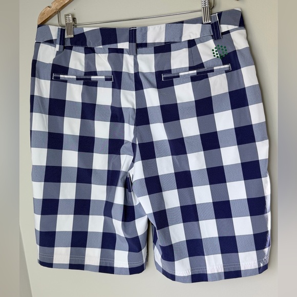 Puma Navy and White Plaid Shorts - Picture 5 of 14